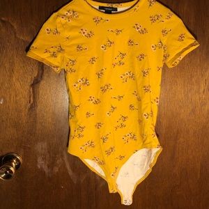 Forever 21 yellow button under shirt